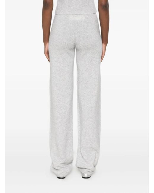 AYA MUSE Broek Van Kasjmierblend in het White