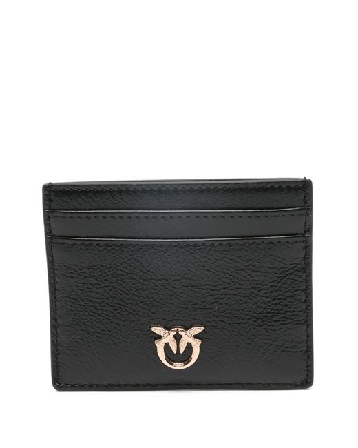 Pinko Black Logo-Detail Card Holder