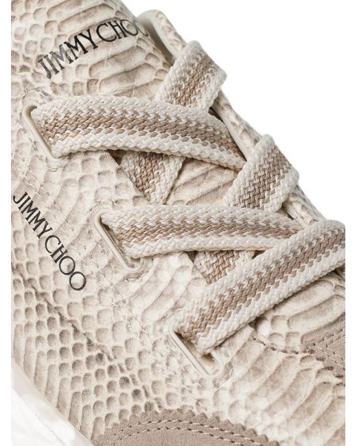 Jimmy Choo White Diamond Low-Top Sneakers