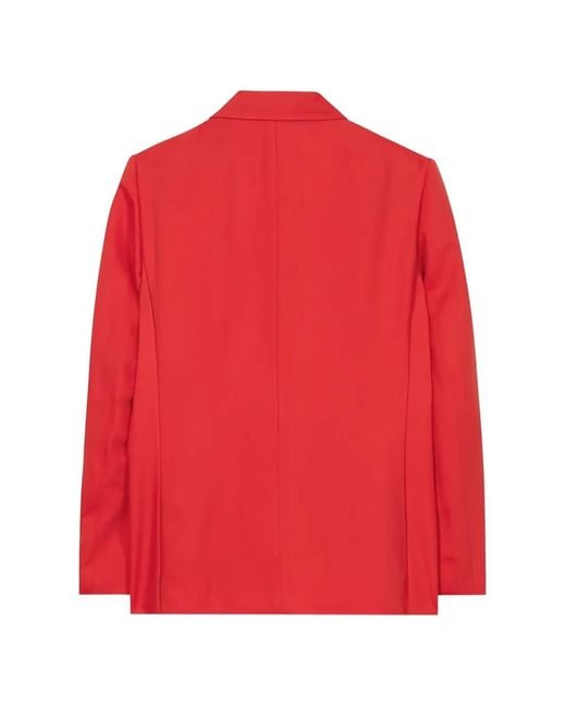Luisa Cerano Red Button Blazer