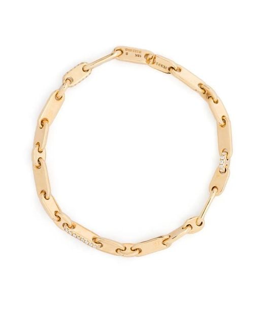MAOR Metallic 18K Monolinka 4Mm Diamond Bracelet