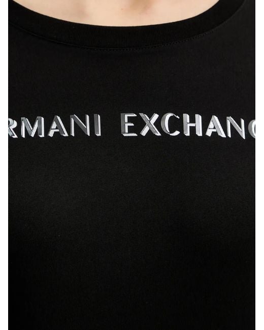 ARMANI EXCHANGE Black Long-Sleeve T-Shirt