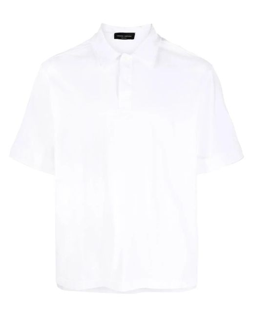 Polo de manga corta Roberto Collina de hombre de color White