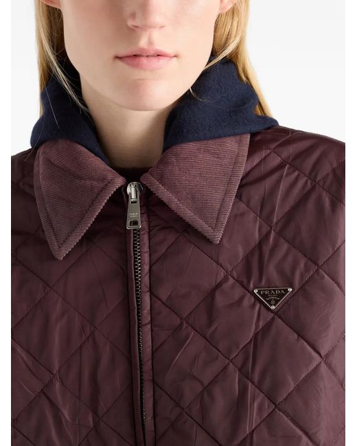 Prada Purple Re-Nylon Blouson Jacket