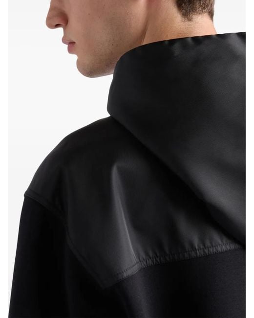 Sudadera De Algodón Con Capucha Prada de hombre de color Black