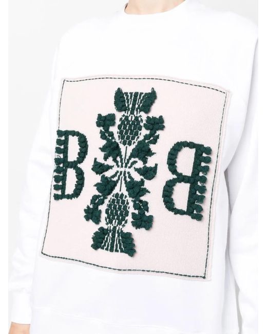 Barrie White Logo-Patch Sweatshirt