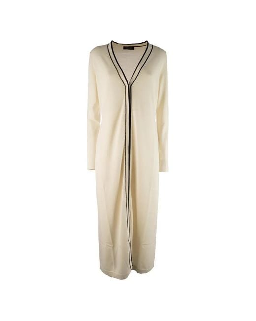 Fabiana Filippi Natural V-Neck Cardigan