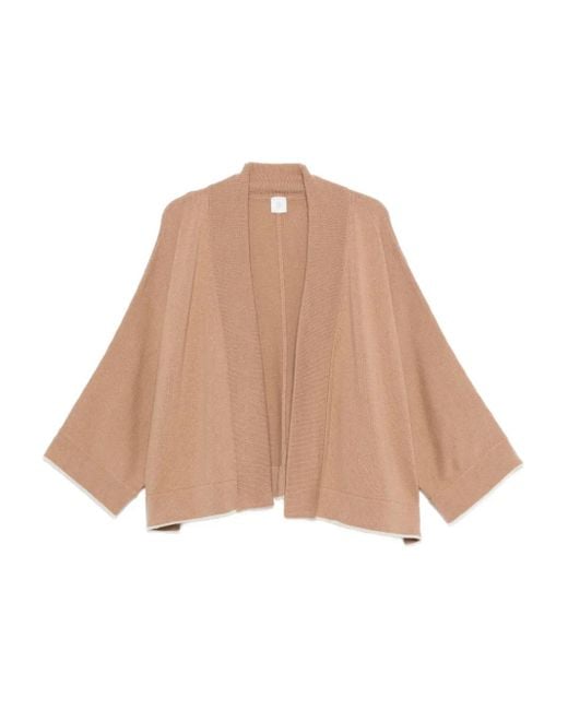Cardigan À Design Ouvert Eleventy en coloris Natural