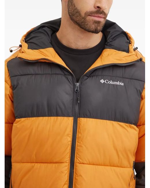 メンズ Columbia フーデッド パデッドジャケット Blue