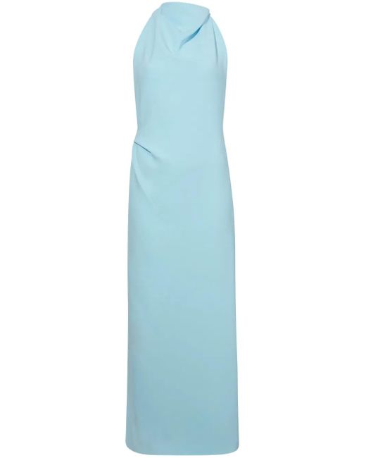 Abito Selena Midi Con Scollo Ampio di Proenza Schouler in Blue