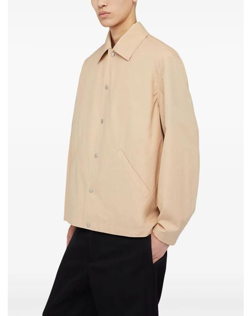 Jil Sander Natural Logo-Print Jacket for men