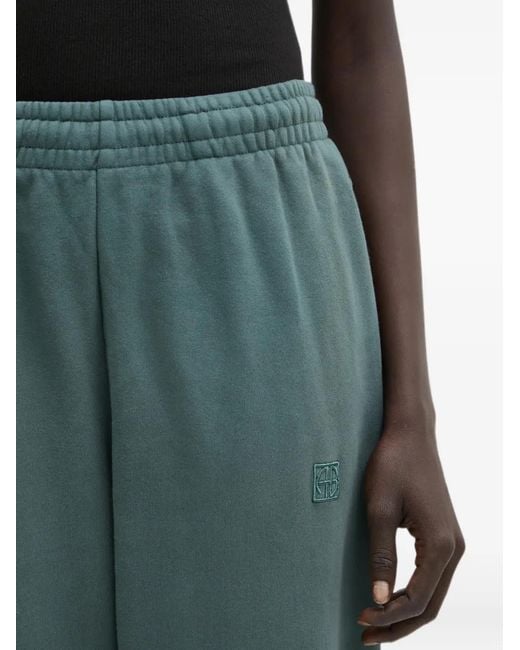 Anine Bing Green Cotton Track Pants