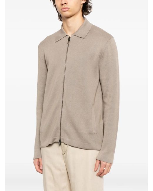 Canali Natural Collared Jacket for men
