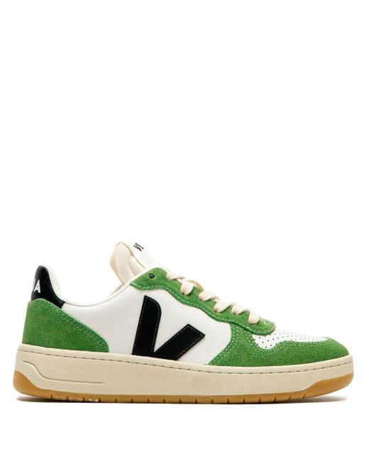Veja V-10 Sneakers aus Wildleder in Green für Herren