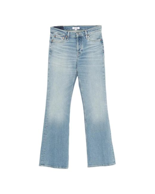 Re/done Blue Button-Fastening Jeans
