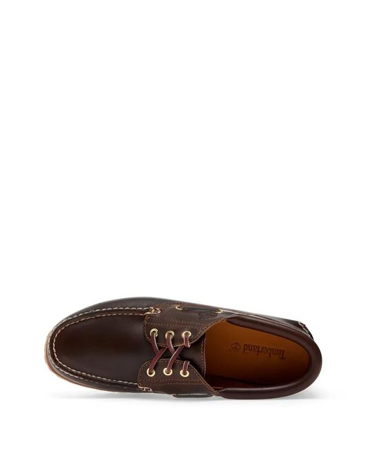 Timberland Brown Lug-Sole Boat Shoes for men