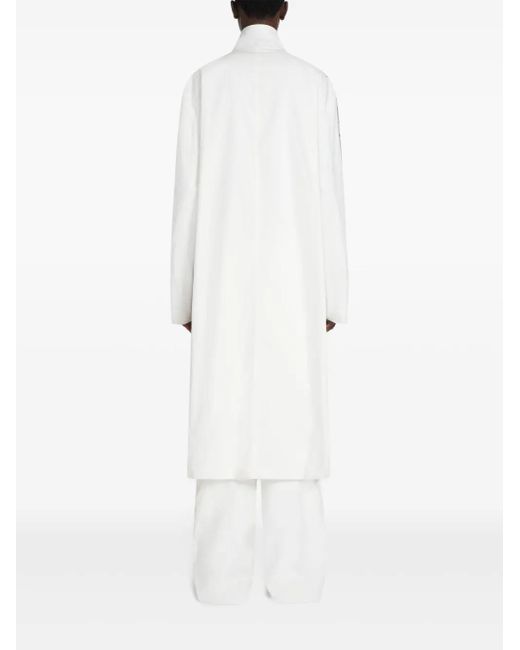 Dries Van Noten Jas Met Dubbele Rij Knopen En Print in het Gray voor heren