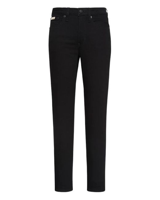 Calvin Klein Black Logo-Patch Jeans