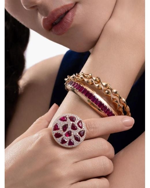 Cicada Jewelry Metallic Twist Enamel Bracelet