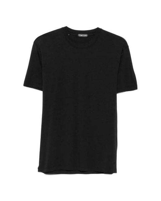 Tom Ford Black Crew-Neck T-Shirt for men