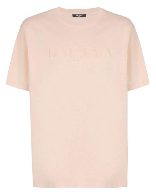 Balmain Pink Loose Ss Tshirt for men