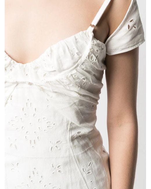 Jacquemus White Broderie Anglaise Midi Sundress