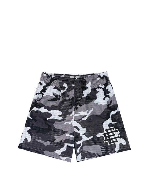 Eric Emanuel Blue Ee Logo-Detail Camouflage-Print Shorts for men