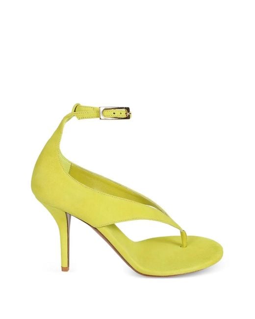 Gia Borghini Yellow Alice Thong Strap Sandals