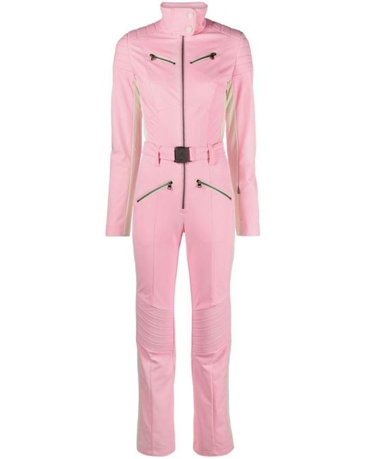 Bogner Pink Misha Striped Ski Suit