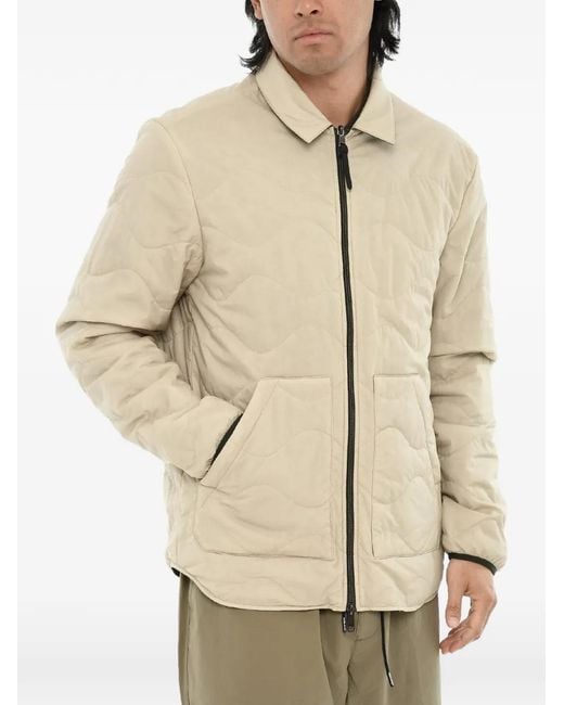 Woolrich Green Reversible Quilted Jacket for men