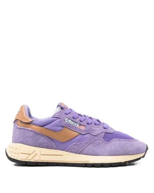 Autry Purple Reelwind Sneakers aus Wildleder