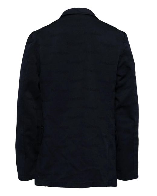 Comme des Garçons Blue Strong Will Printed Jacket for men