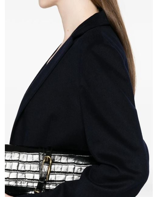 Kiton Black Blazer À Simple Boutonnage