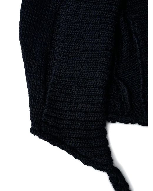 Limi Feu Black Braided-Ties Balaclava