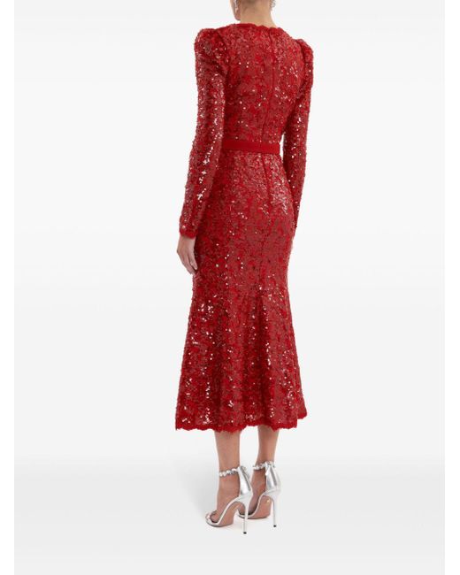 Rebecca Vallance Red X Nicky Hilton Leyla Midi Dress