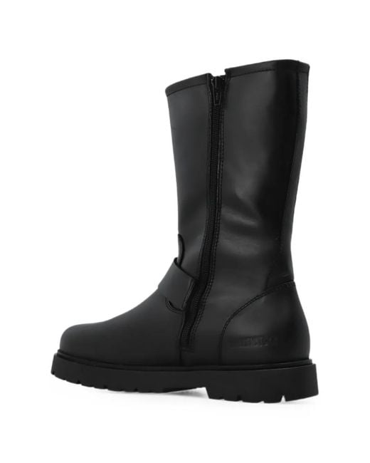 Birkenstock Black Highwood Mid Buckle-Fastening Ankle Boots