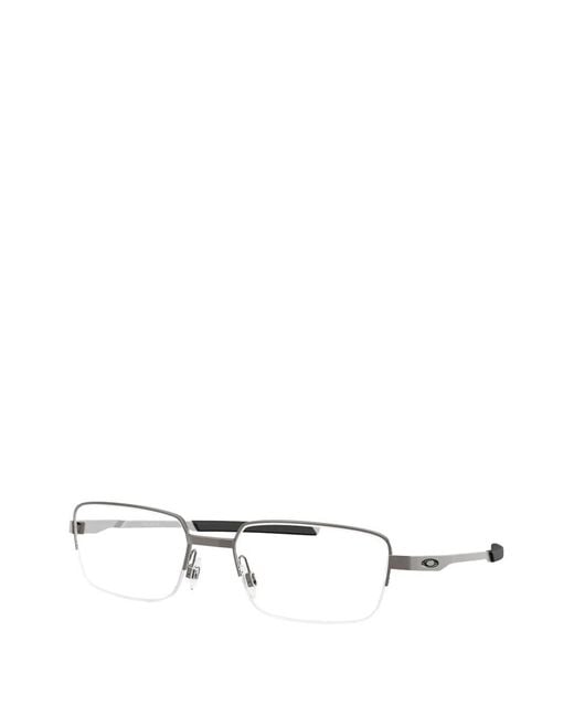 Oakley White Foil Rectangle-Frame Glasses