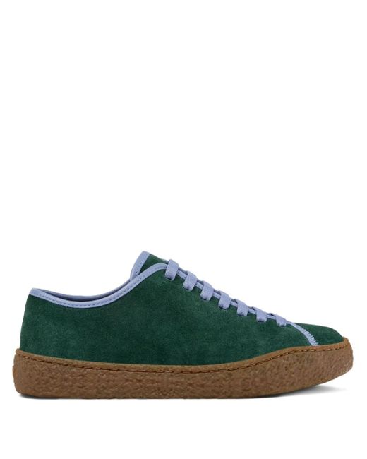 Camper Green Peu Terreno Suede Lace-Up Sneakers