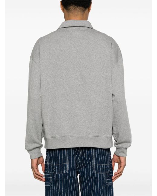 Axel Arigato Gray Remi Mélange Zipped Sweatshirt for men