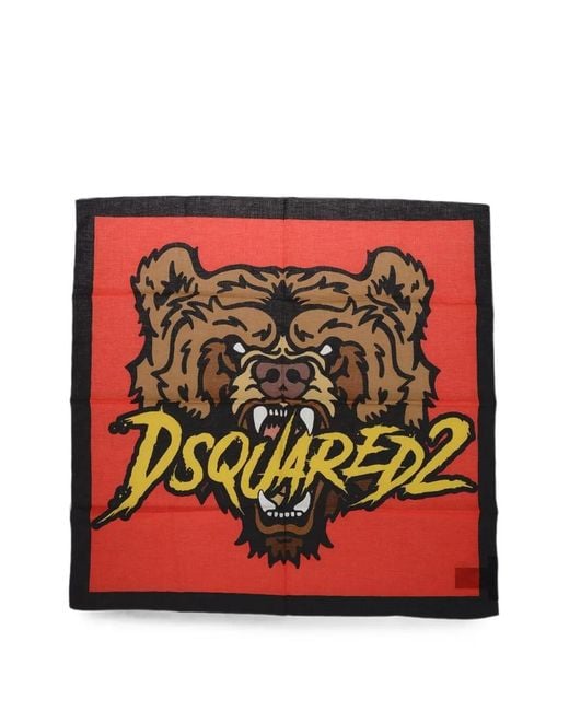 DSquared² Red Horror Bandanna