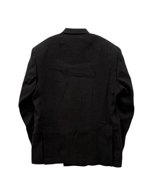 Omar Afridi Black Double-Breasted Tailored Jacket for men