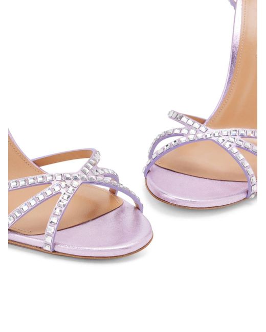 Aquazzura Pink Last Dance 105mm Sandals