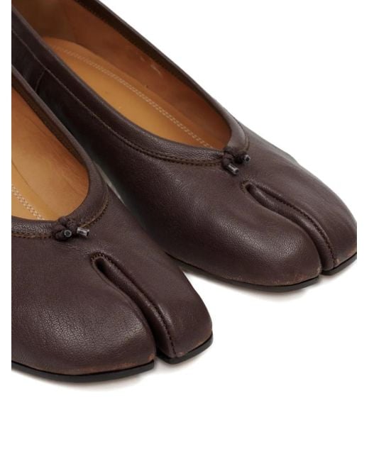 Maison Margiela Brown Tabi New Ballerinas