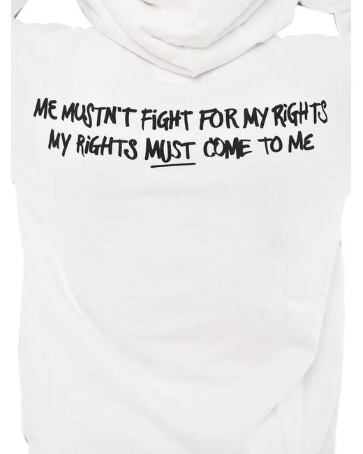 DSquared² White X Bob Marley Hoodie for men
