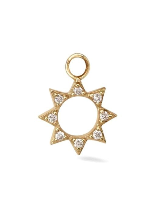 Lark & Berry Metallic 9Kt Summer Sun Diamond Charm