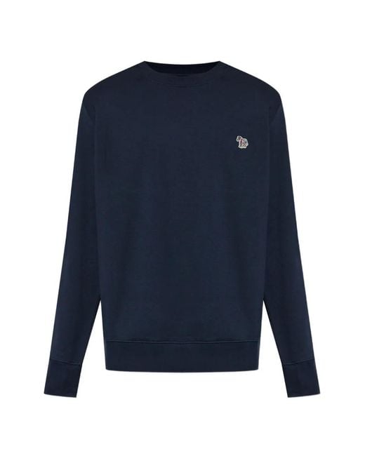 Paul Smith Blue Zebra-Patch Sweatshirt for men