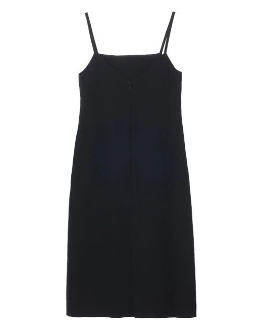Studio Nicholson Black Slip Midi Dress
