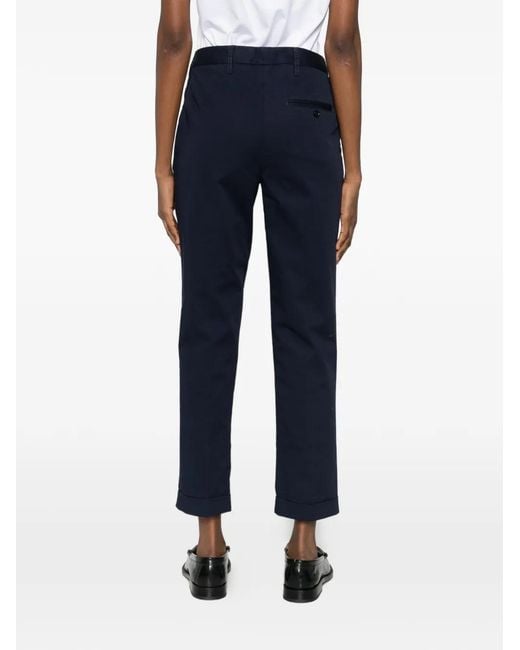 Aspesi Broek Met Cuffs in het Blue