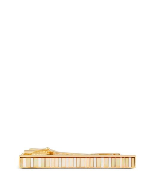 Paul Smith Natural Striped Tie Clip for men