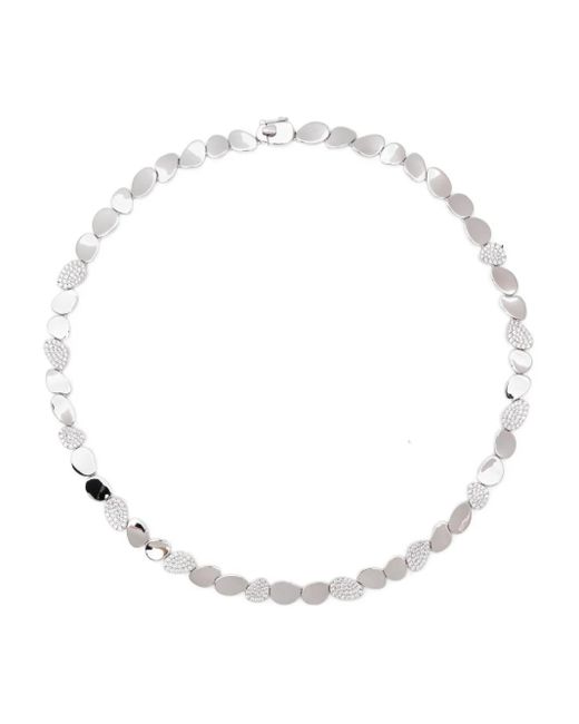 Apm Monaco White Galet Necklace